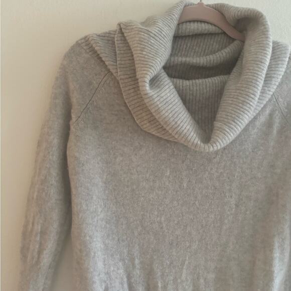 Halogen Gray Cowl Neck 100% Cashmere Sweater Small - Picture 3 of 7